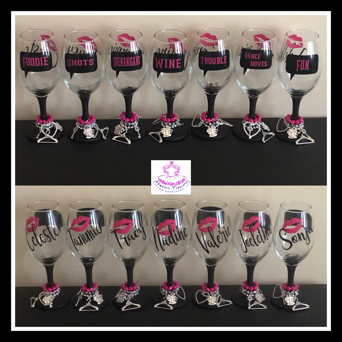 GIRLS TRIP Shatterproof Wine Glasses - FLEURISH