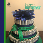 Happy Birthday themed Money Cake