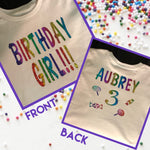 Candy Themed Birthday Shirt