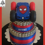 Spider Man Money Cake