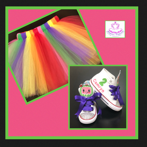 Tutu and Tennis Shoes Set