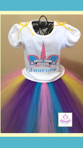 Personalized Unicorn Tutu Set