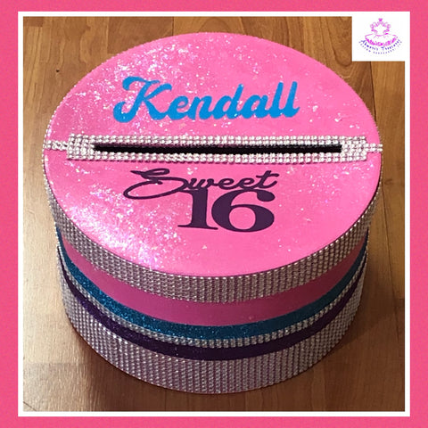 Custom Sweet Sixteen Card Box