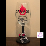 Savage Wine Glass