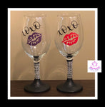 Xoxo Mug or Wine Glass (free name personalization)