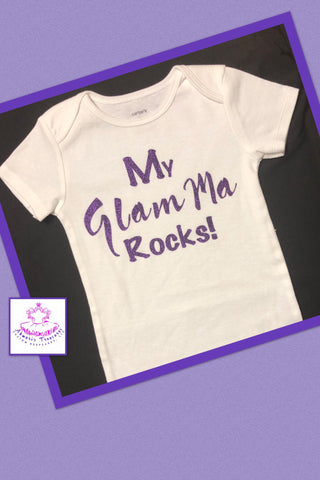 My GlamMa Rocks Onesie