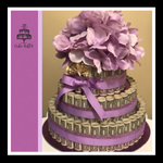 Purple Fan Money Cake