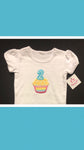 Second Birthday Cupcake Baby T