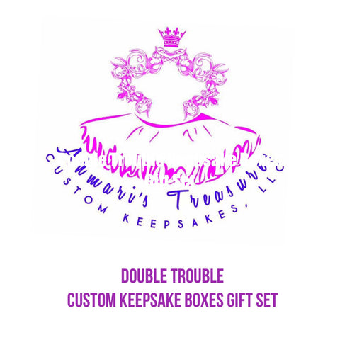 Double Trouble Custom Keepsake Boxes Gift Set